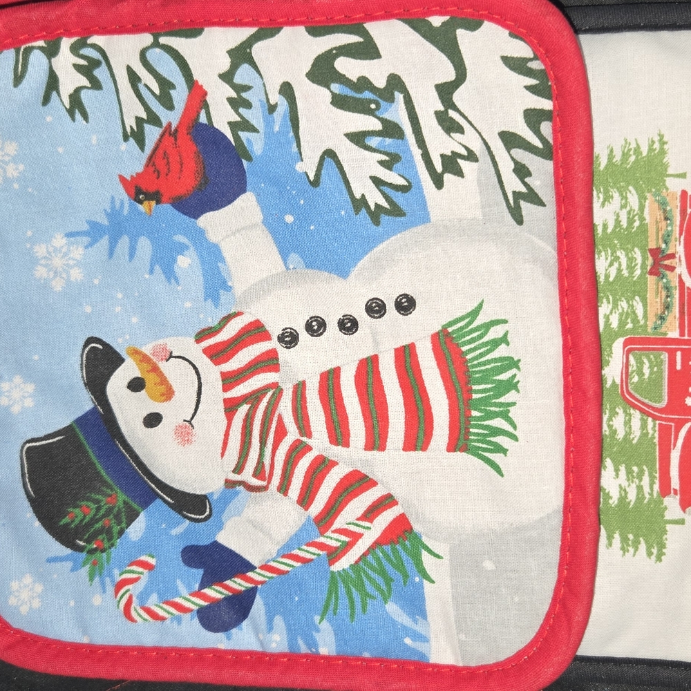 4 Festive Snowman Pot Holder (4 Pieces)